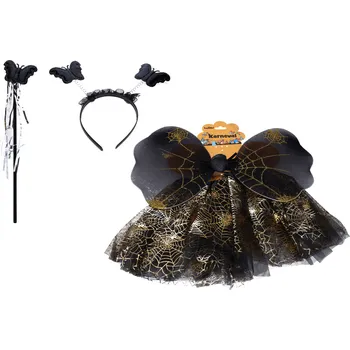 Karnevalový kostým Set karneval - motýl černý