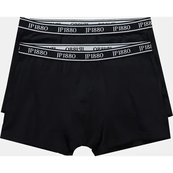 Pánské spodní prádlo JP1880, Plus size Boxerky JP1880, 2-balení, JP1880 pas, do velikosti 8XL pro plnoštíhlé nadměrná velikost, 709549130-1445, černý, XXL, Plus size oblečení, Oblečení pro vysoké muže, Nadměrné velikosti, Oblečení pro plnoštíhlé.