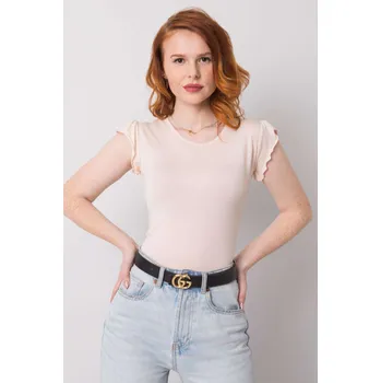 Dámská halenka RUE PARIS Halenka s krátkým rukávem ecr Velikost: M