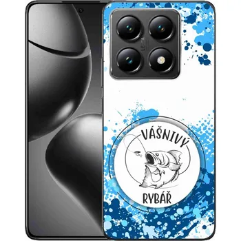 Pouzdro na mobilní telefon Gelový kryt mmCase na Xiaomi 14T - vášnivý rybář bílé pozadí