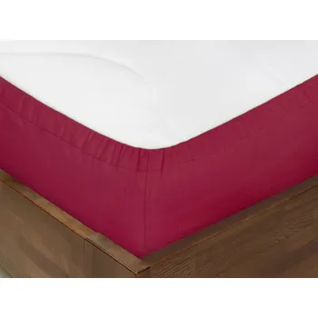 Prostěradlo Dreamy Linens Prostěradlo bavlněné, vínově červené Dreamy Linens