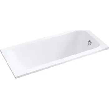 Vana BPS-koupelny Akrylátová obdélníková vana k vestavbě HYD-NIL150-VEST 150x70 cm bílá, odtokový komplet chrom
