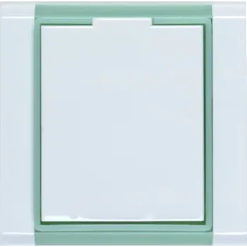 Vysavač Centrální vysavače Praha - Zásuvka design ABB Time bílá/ledově zelená s rámečkem