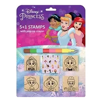 Dětské razítko Razítka 5+1 s voskovkou Disney Princezny
