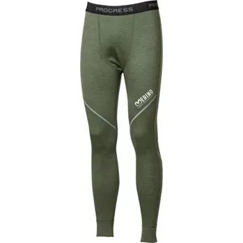 Pánské termo spodky PROGRESS Progress Merino 170 pánské spodky, khaki melír velikost XL