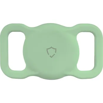 Příslušenství pro sluchátka AlzaGuard Pet Collar Mount for AirTag světle zelený