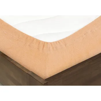 Prostěradlo Dreamy Linens Prostěradlo froté, světle oranžové Rozměry: 70 x 140 cm Dreamy Linens