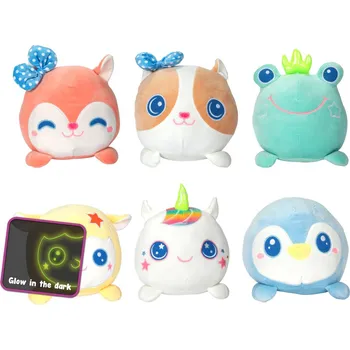 plyšák Zvířátko svítící ve tmě plyšové 20x26cm 6 druhů 24m+