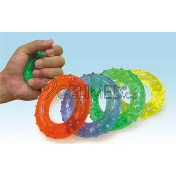 Kroužky gelové GYMY, 7cm - pár žluté - extra slabé