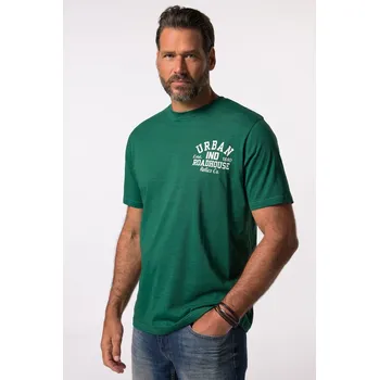Pánské tričko JP1880, Plus size Tričko JP1880, krátké rukávy, žíhaný žerzej, potisk na hrudi, do 8XL pro plnoštíhlé nadměrná velikost, 834449454-1907, zelený, 8XL, Plus size oblečení, Oblečení pro vysoké muže, Nadměrné velikosti, Oblečení pro plnoštíhlé.
