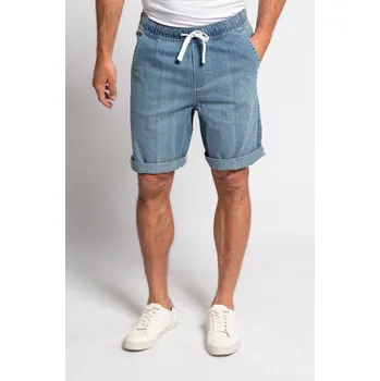 JP1880, Plus size Bermudy, džínový vzhled, 4 kapsy, Relax střih pro plnoštíhlé nadměrná velikost, 726842951-1460, modrý, XXL, Plus size oblečení, Oblečení pro vysoké muže, Nadměrné velikosti, Oblečení pro plnoštíhlé.