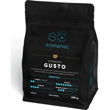 Káva Aromaniac Espresso Gusto mletá 250 g