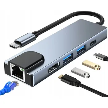 USB hub Adaptér Tech-Protect Notebook USB-A/USB-C/HDMI/LAN