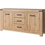 Komoda MORATIZ 2D3S - dub wotan - SLEVA 3% s kodem radost25