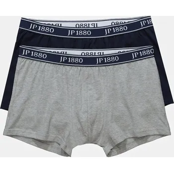 Pánské spodní prádlo JP1880, Plus size Boxerky JP1880, 2-balení, JP1880 pas, do velikosti 8XL pro plnoštíhlé nadměrná velikost, 709549730-1616, modrý, 7XL, Plus size oblečení, Oblečení pro vysoké muže, Nadměrné velikosti, Oblečení pro plnoštíhlé.