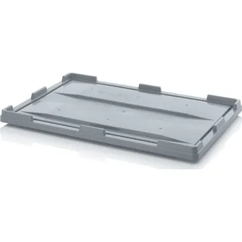 paleta Paletová víka pro big boxy 120 x 80 x 6,5 cm - Stříbrošedá - materiál: 1 A nový materiál HD-PE - DE 1208 BB