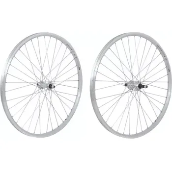 Zapletené kolo Remerx 26" Zapletené kolo Remerx Dragon, 559x19 - stříbrná náboj Přední - osa na matice uchycení kotouče Bez příruby