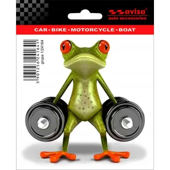 Samolepicí dekorace na vozidlo SAMOLEPKY NÁLEPKA ŽÁBA KERMIT S ČINKAMI