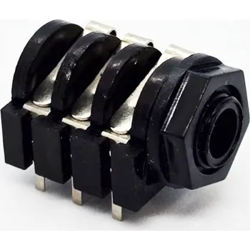 Elektrická zásuvka Konektor JACK 6,3mm zásuvka stereo 215