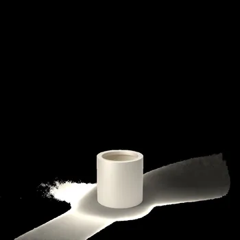 Květináč Květináč CYLINDER M, sklolaminát, výška 50 cm, bílá