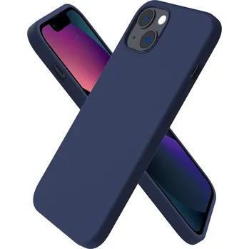 Pouzdro na mobilní telefon Silikonový tenký barevný obal iPhone 12 pro MAX Barva: Tmavě modrá