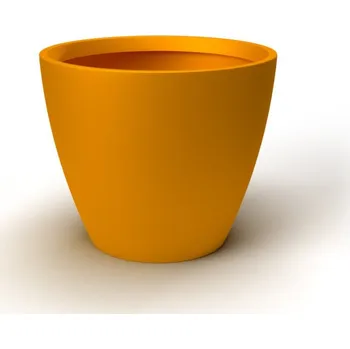 Květináč Květináč ERA S, sklolaminát, výška 40 cm, oranžová