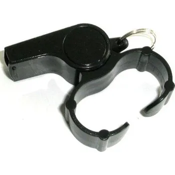 Florbal Píšťalka plastová na prsty černá