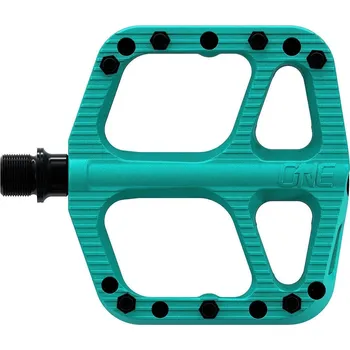 Pedál na kolo Pedály OneUp flat kompozitové malé tyrkysové