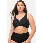 Ulla Popken, Plus size Odlehčující podprsenka, bez kostic, s přívěškem, košíčky C-G pro plnoštíhlé nadměrná velikost, 658495100-1087, černý, 120C, Nadměrné velikosti, Plus size oblečení, Oblečení pro boubelky, Oblečení pro baculky, Oblečení pro plnoštíhlé