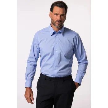 Pánská košile JP1880, Plus size Košile, kolekce Business, variabilní límeček, do 8XL, Comfort střih pro plnoštíhlé nadměrná velikost, 703633700-1907, modrý, 8XL, Plus size oblečení, Oblečení pro vysoké muže, Nadměrné velikosti, Oblečení pro plnoštíhlé.