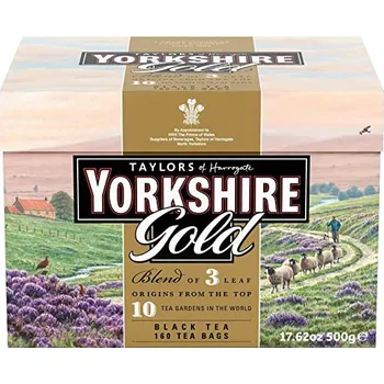 Čaj Bettys & Taylors of Harrogate Ltd - Velká Británie Yorkshire Gold Tea 160 Tea Bags - Černý sáčkový čaj Gold 160ks/500g