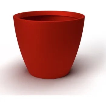 Květináč Květináč ERA XL, sklolaminát, výška 98 cm, červená