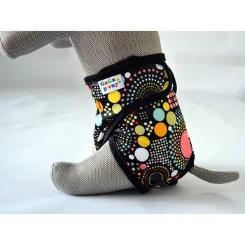 Obleček pro psa Hárací kalhotky pro psy Puntík L (Psí hárací i inkontinenční kalhotky v jednom od GaGa's plen nabízí výbornou funkčnost v té nejvyšší kvalitě. Jako jedny z mála kalhotek na trhu nabízí již všité savé jádro a není tedy nutnost vkládat další vložku.)