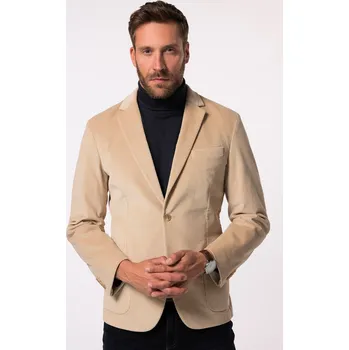 Dámské sako JP1880, Plus size Manšestrové sako JP1880, kolekce Business, do velikosti 70 pro plnoštíhlé nadměrná velikost, 831438300-1538, hnědý, 70, Plus size oblečení, Oblečení pro vysoké muže, Nadměrné velikosti, Oblečení pro plnoštíhlé.