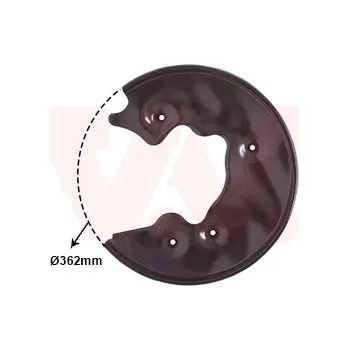 Auto-moto Ochranný plech proti rozstřikování, brzdový kotouč VAN WEZEL 0327374