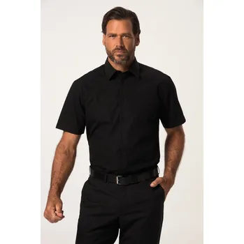 Pánská košile JP1880, Plus size Košile, kolekce Business, Modern střih, Easy Care pro plnoštíhlé nadměrná velikost, 721326100-1459, černý, XL, Plus size oblečení, Oblečení pro vysoké muže, Nadměrné velikosti, Oblečení pro plnoštíhlé.