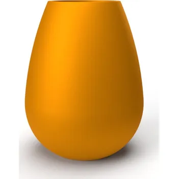 Květináč Květináč OLIVE XL, sklolaminát, výška 120 cm, oranžová