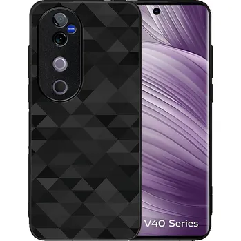 Pouzdro na tablet VSECHNONAMOBIL 99066 MY ART Ochranný kryt pro Vivo V40 5G BLACK TRIANGLES (232)