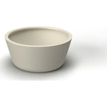 Květináč Květináč BASE M, sklolaminát, výška 35 cm, bílá