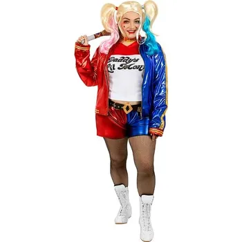 Karnevalový kostým Funiglobal - Kostým Harley Quinn extra velký - Sebevražedný oddíl - XXL