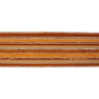 Stuha Plátnová stuha s monofilem, metaloplastem a drátem 40 mm, lměděná