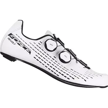 Pánské cyklistické tretry FORCE Silniční tretry Force Road Revolt Carbon - bílé velikost 40