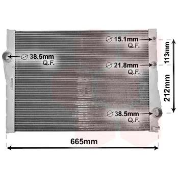 Autodíl Chladič, chlazení motoru VAN WEZEL 06002471