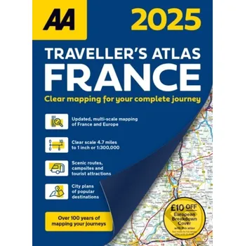 Populárně naučná literatura pro dospělé AA Traveller's Atlas France 2025 - Aa Publishing