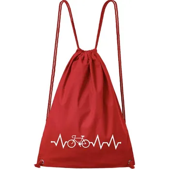 DOBRÝ TRIKO Bavlněný batoh Tep kolo Barva: Červená