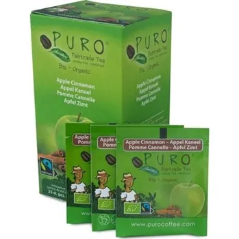 Čaj Černý čaj Puro - jablko, skořice, Fair trade, 25x1, 5g