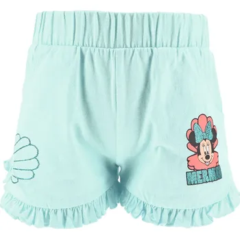 Dívčí šortky z BIO bavlny DISNEY MINNIE MERMAID tyrkysové Velikost: 128