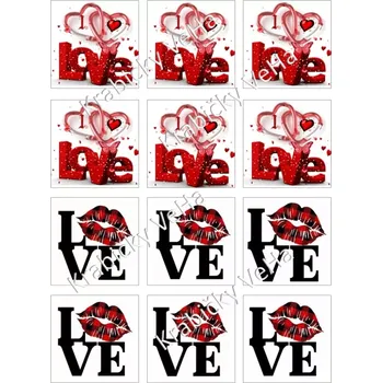 Jedlá dekorace na dort Fondánový list A4 motiv "Plaketa čtverec" 6x6 cm