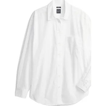 Dámské oblečení Dámská košile GAP THE BIG L Bílá