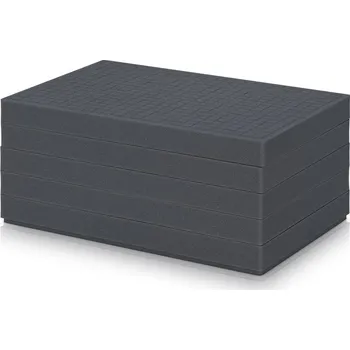 paleta Kostkové pěnové polstrování pro euro přepravky 56 x 36 x 26 cm - Antracitová šedá - materiál: PU - EG S SEWW 64/27